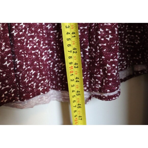 Eddie Bauer Maxi Dress Womens XS Long Red Spring‎ Print Cottagecore Prairie - Picture 7 of 9